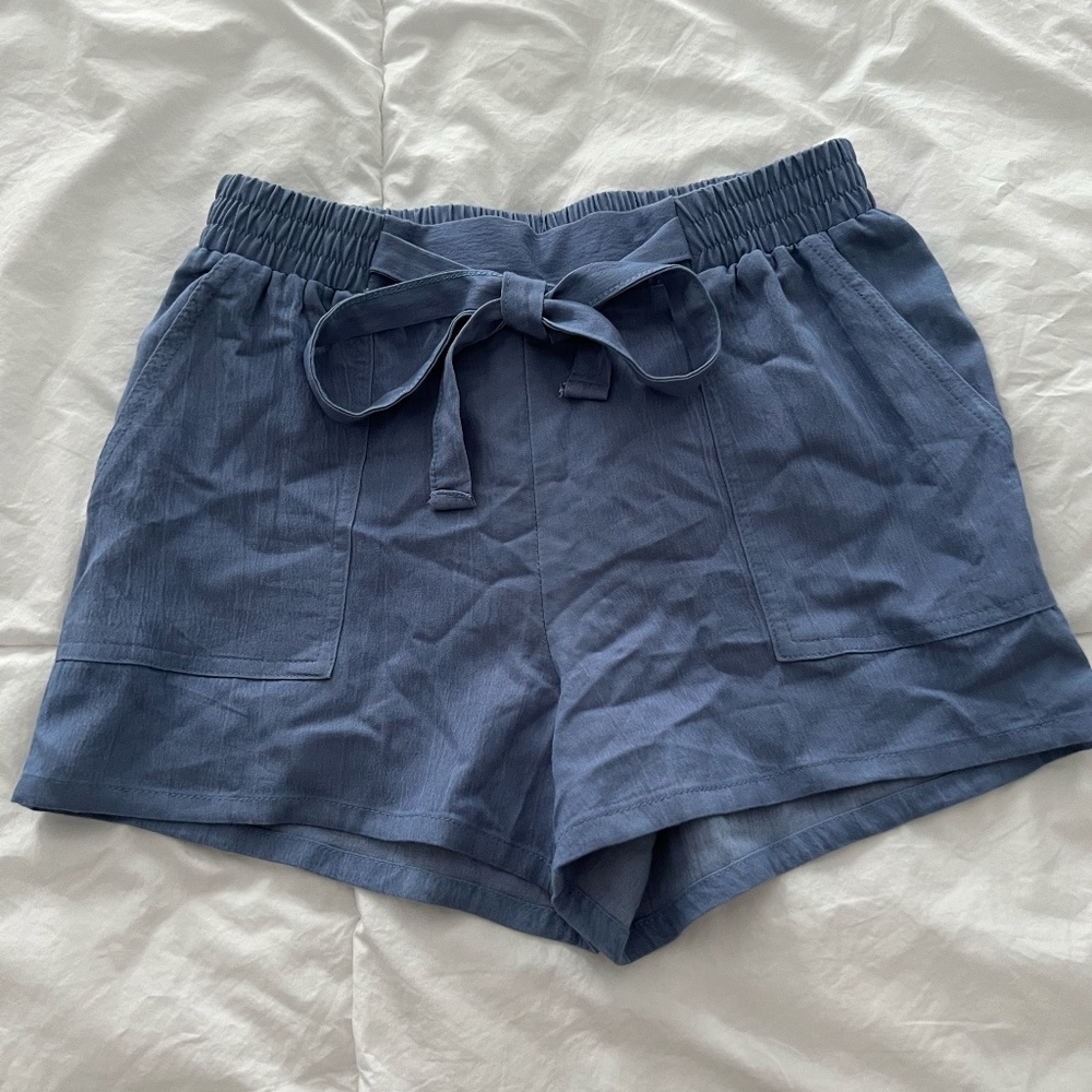 Joe B Light Blue Linen Shorts Size XS